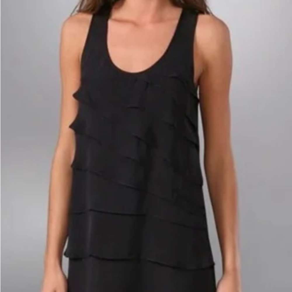 Theory black silk dress-size 4